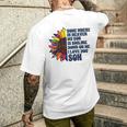 Somewhere In Heaven My Son Is Smiling Down On Me I Love You Men's T-shirt Back Print Gifts for Him