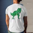 T-Rex Hates Jump Rope Cute Love Dinosaurs Gym Mens Back Print T-shirt Gifts for Him