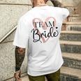 Team Braut Junggesellenabschied Dezent Herz Jga Bride To Be T-Shirt mit Rückendruck Geschenke für Ihn