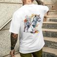 Tigre Colorido Arte Zoo Animal Tigre Camiseta Hombre Estampado Espalda Regalos para él