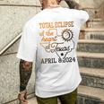 Total Eclipse Of The Heart Of Texas April8 Men's T-shirt Back Print Gifts for Him