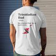 Trinidad And Tobago Pride Flag Dad Fathers Day Father Trini Mens Back Print T-shirt Gifts for Him