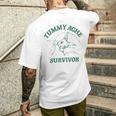 Tummy Ache Survivor Rabbit Meme Bunny Lover Men's T-shirt Back Print Gifts for Him