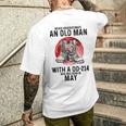 Never Underestimate An Old Man Dd 214 Was Born In May Men's T-shirt Back Print Gifts for Him