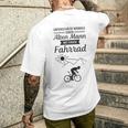 Unterschätze niemals einen alten Mann mit Fahrrad Kurzärmliges Herren-T-Kurzärmliges Herren-T-Shirt, Lustiges Radfahrer Tee Geschenke für Ihn