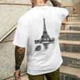 Vintage Paris Eiffel Tower T-Shirt mit Rückendruck Geschenke für Ihn