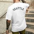 Vintage SeattleOld Retro Seattle Sports Men's T-shirt Back Print Funny Gifts