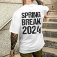 Vintage Spring Break 2024 Spring Break Teacher Men's T-shirt Back Print Gifts for Him