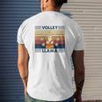 Volley Llama Vintage Mens Back Print T-shirt Gifts for Him