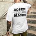 Weißes Kurzärmliges Herren-T-Kurzärmliges Herren-T-Shirt für Herren, Böser Alter Mann Aufdruck, Lustiges Design Geschenke für Ihn