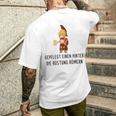 Well-Cared For Eine Hinter Die Armour Römern Saufen Party Saying S T-Shirt mit Rückendruck Geschenke für Ihn