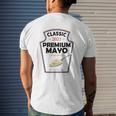 White Mayonnaise Diy Halloween Costume Couples & Group Mayo Mens Back Print T-shirt Gifts for Him