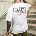 Zum Papa Befördert 2024 Neuer Papaatertag Baby Neuer Papa T-Shirt mit Rückendruck Geschenke für Ihn