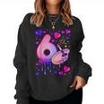 6Th Birthday Girl 6 Years Painting Art Number 6 Women Sweatshirt