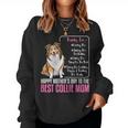 Alles Gute Zum Muttertag An Die Beste Collie-Mama Collie Dog Mom Sweatshirt Frauen