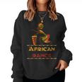 American Afro Girl African Dance Drum Djembe Women Sweatshirt