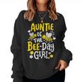Auntie Of The Bee-Day Girl Birthday Party Matching Family Women Sweatshirt