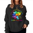 Autism Awareness Accept Understand Love Asd Sunflower Women Women Sweatshirt