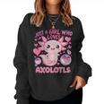 Axolotl Just A Girl Who Loves Axolotls Women Sweatshirt