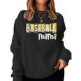 Baseball Mama Yellow Leopard Print Baseball Mom Gear Sports Women Sweatshirt