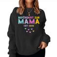 Befördert Zur Mama 2024 Ich Werde Mama Sweatshirt Frauen