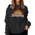 Berkeley California Ca Vintage Rainbow Retro 70S Women Sweatshirt