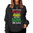 Black African American Woman Natural Hair Locs Dreadlocks Women Sweatshirt