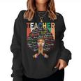 Black Woman Teacher Afro African Vintage Black History Month Women Sweatshirt