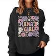 Blumenmädchen Mama Lustiger Muttertag Für Mamaon Mädchen Sweatshirt Frauen