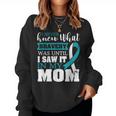 Bravery Mom Cervical Cancer Awareness Ribbon Women Sweatshirt