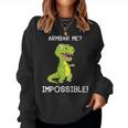 Brazilian Jiu-Jitsu Bjj Armbar T-Rex Dinosaur Women Sweatshirt