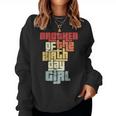 Brother Of The Birthday Girl Vintage Matching Family Party Women Sweatshirt