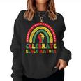 Celebrate Black History Rainbow Black African Civil Rights Women Sweatshirt