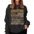 Christine Name Personalized Name Birthday Women Sweatshirt