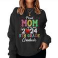 Class 2024 Graduation Proud Mom Of A 2024 5Th Grade Graduate Women Sweatshirt