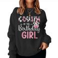 Cousin Of The Birthday Girl Farm Cow 1 St Birthday Girl Women Sweatshirt