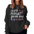 Crazy Proud Soccer Goalkeeper Mom Of A Soccer Goalie Women Sweatshirt