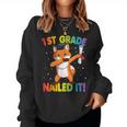 Dabbing Fox 1St Grade Graduation Nailed It Dab Dance Women Sweatshirt