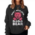 Damen Lustiger Muttertag Für Damen Don't Mess With Mama Bear Mit-Ausschnitt Sweatshirt Frauen