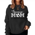 Damen Soccer Mom Soccer Mama Für Frauen Kariert Muttertag Retro Mit-Ausschnitt Sweatshirt Frauen