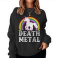 Death Metal Unicorn Sarcastic Heavy Metal Women Sweatshirt