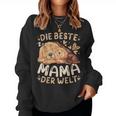 Die Beste Mama Der Welt Golden Retriever Mit Welpe Sweatshirt Frauen