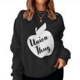 Ed Red Union Thug TeacherWomen Sweatshirt