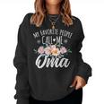 My Favorite People Call Me Oma Floral Birthday Oma Women Sweatshirt