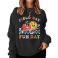 Field Day Fun Day Groovy Retro Field Trip Student Teacher Women Sweatshirt