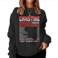 Christine Facts Christine Name Women Sweatshirt