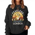 Fearless Leader Duck Ironic Duck Lovers Motivational Women Sweatshirt