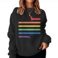 Lgbt Gay Pride Dachshund Rainbow Flag Dog S Sweatshirt Frauen