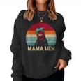 Mama Hen Chicken Mom Chicken Pajamas Retro Women Sweatshirt