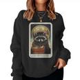 Racoon The Trash Panda Tarot Card Raccoon Lover Women Sweatshirt